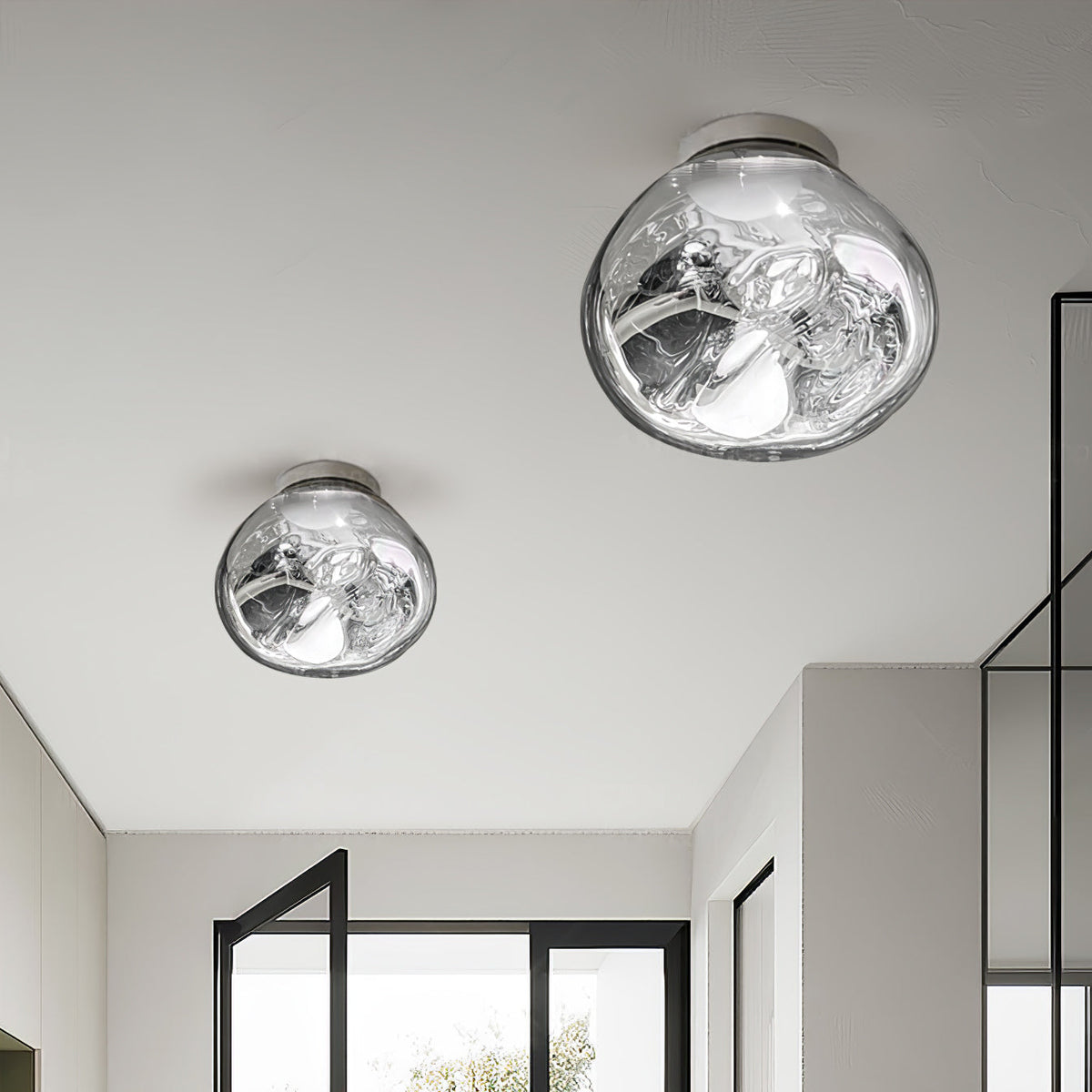 Leni Amber Glass Wall Lamp