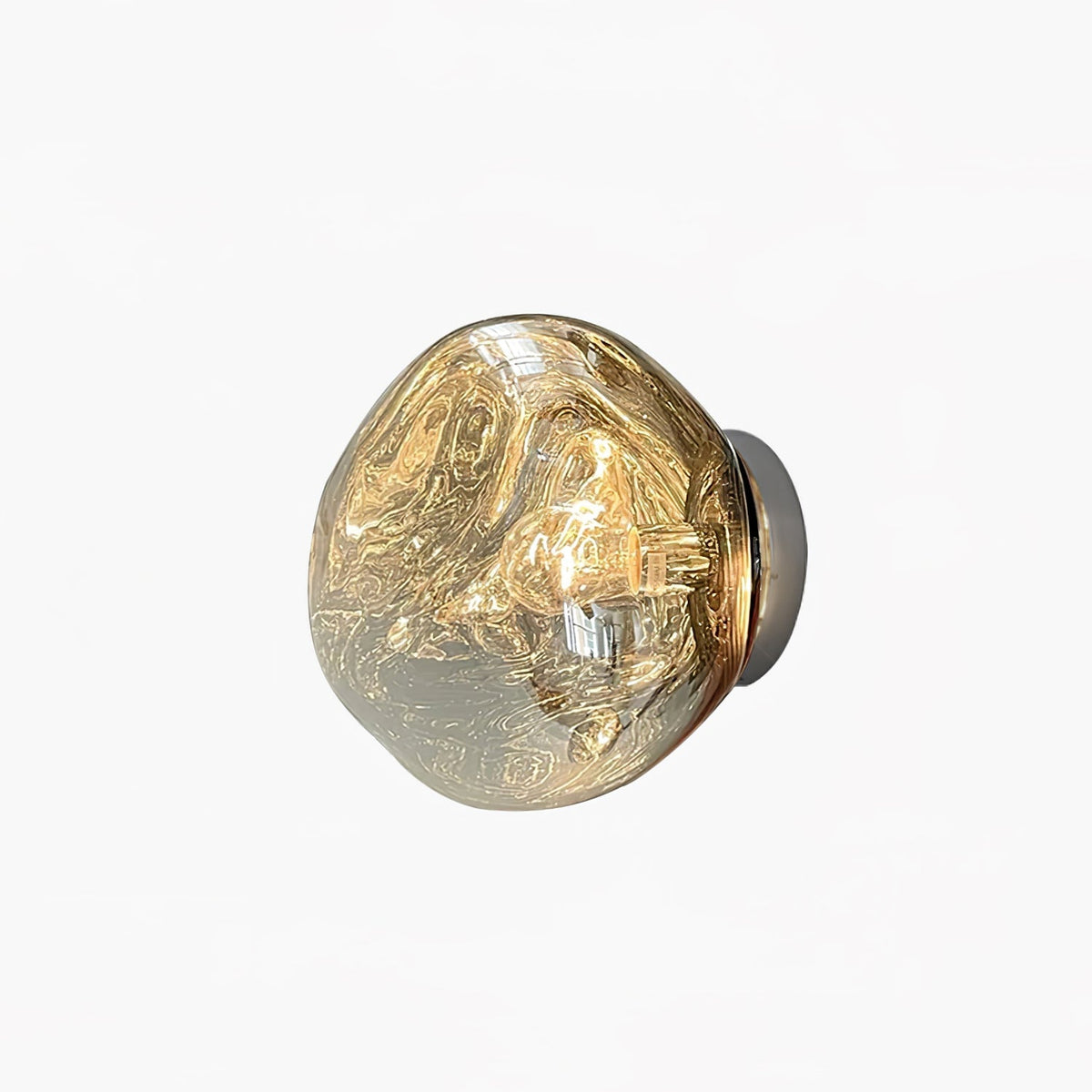 Leni Amber Glass Wall Lamp