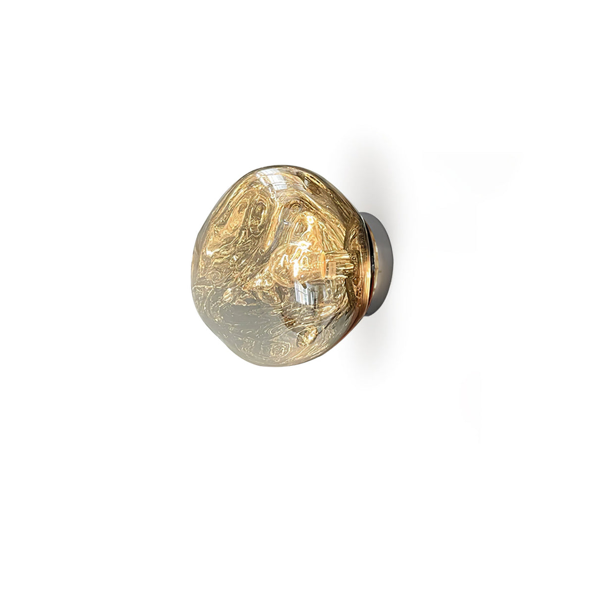 Leni Amber Glass Wall Lamp