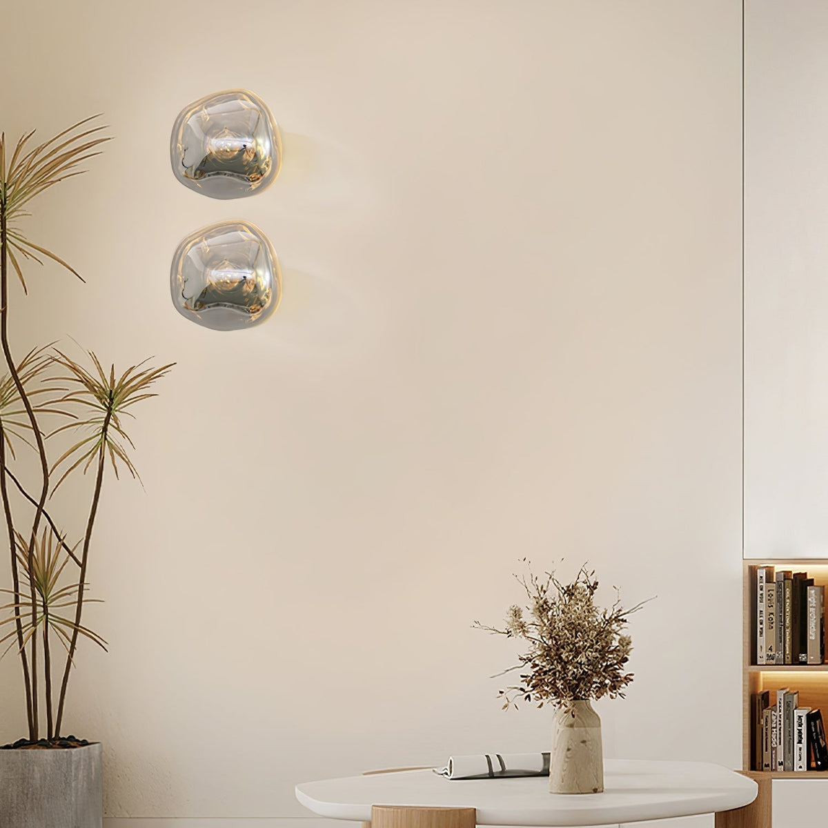 Leni Amber Glass Wall Lamp