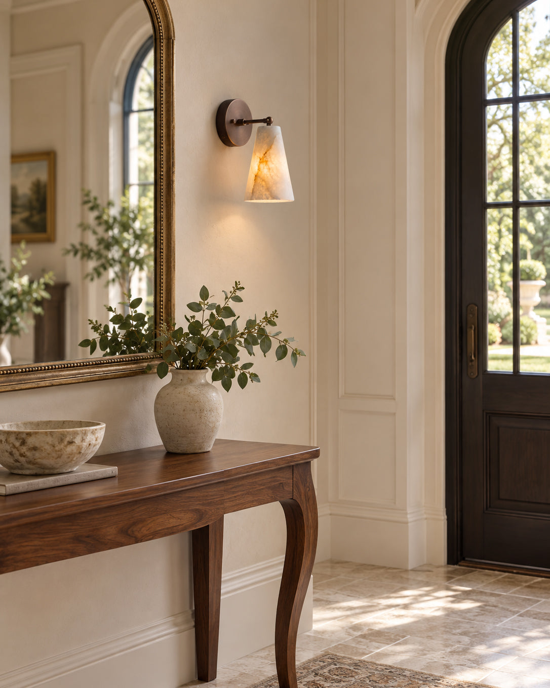 Castercombe Alabaster Wall Sconce