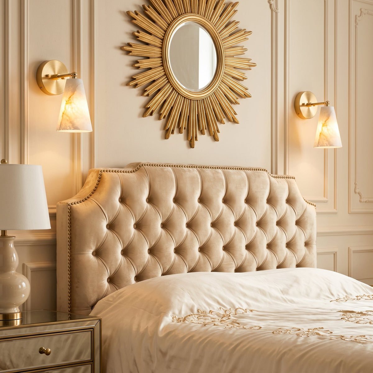 Castercombe Alabaster Wall Sconce