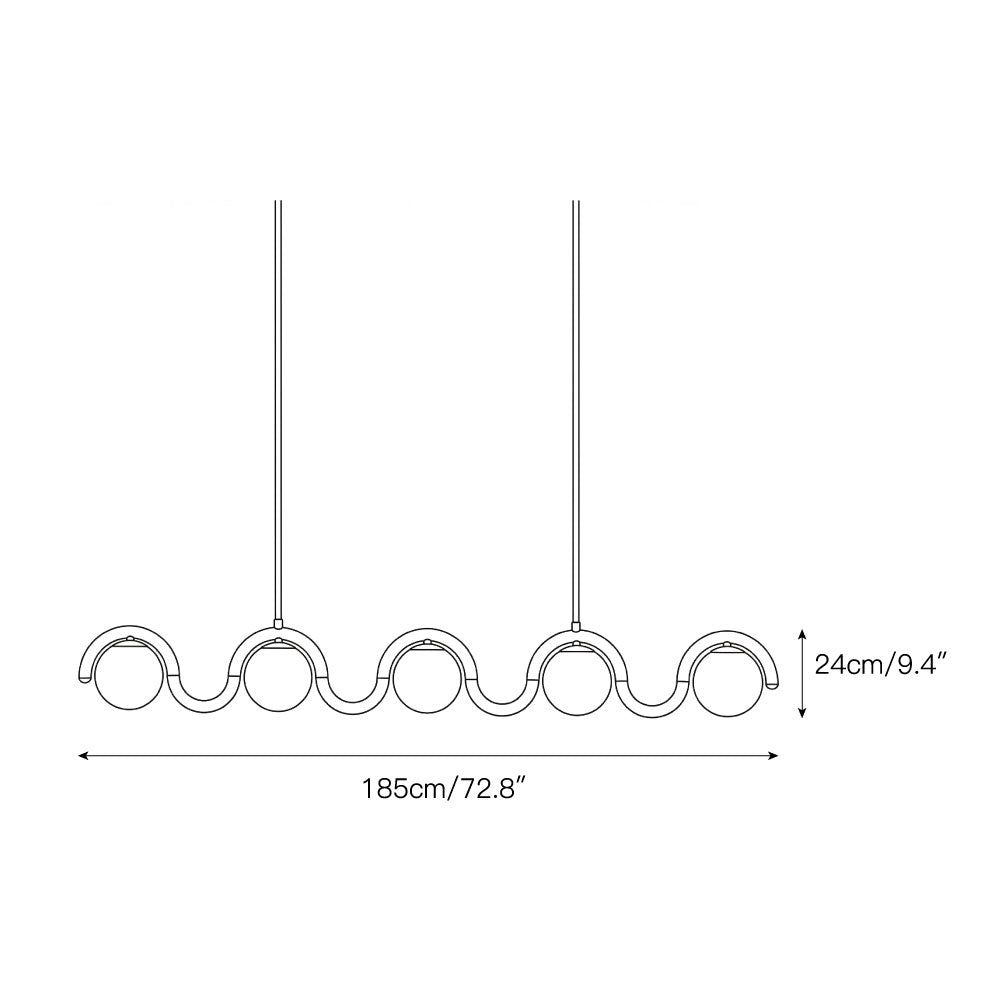 Elowis Linear Ball Pendant Lamp