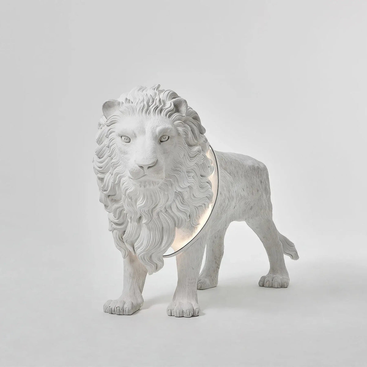 Brynis Lion Sculpture Floor Lamp