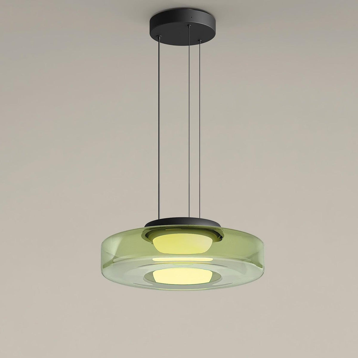 Lioralaine Pendant Lamp Glass Circles Multi-Level
