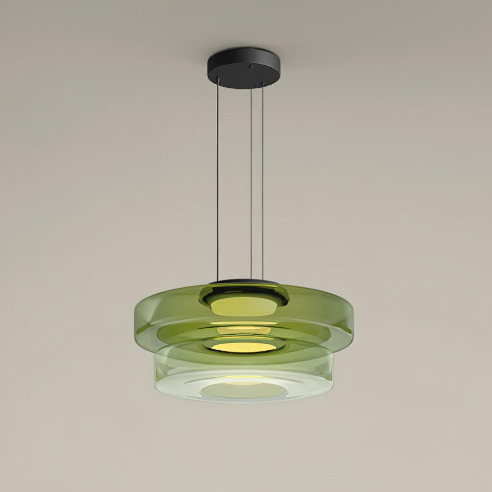 Lioralaine Pendant Lamp Glass Circles Multi-Level