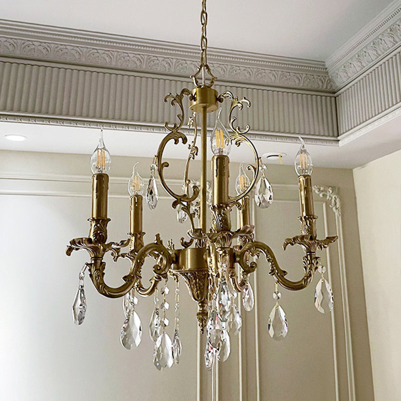 Foluves Chandeliers Luxurious Crystal