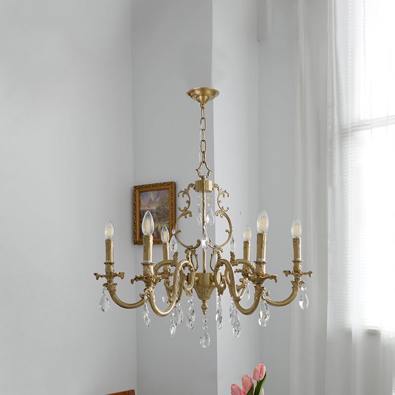 Foluves Chandeliers Luxurious Crystal