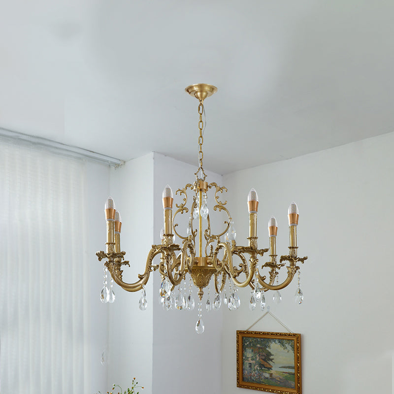 Foluves Chandeliers Luxurious Crystal