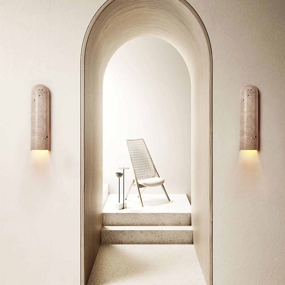 Olvenan Travertine Wall Light