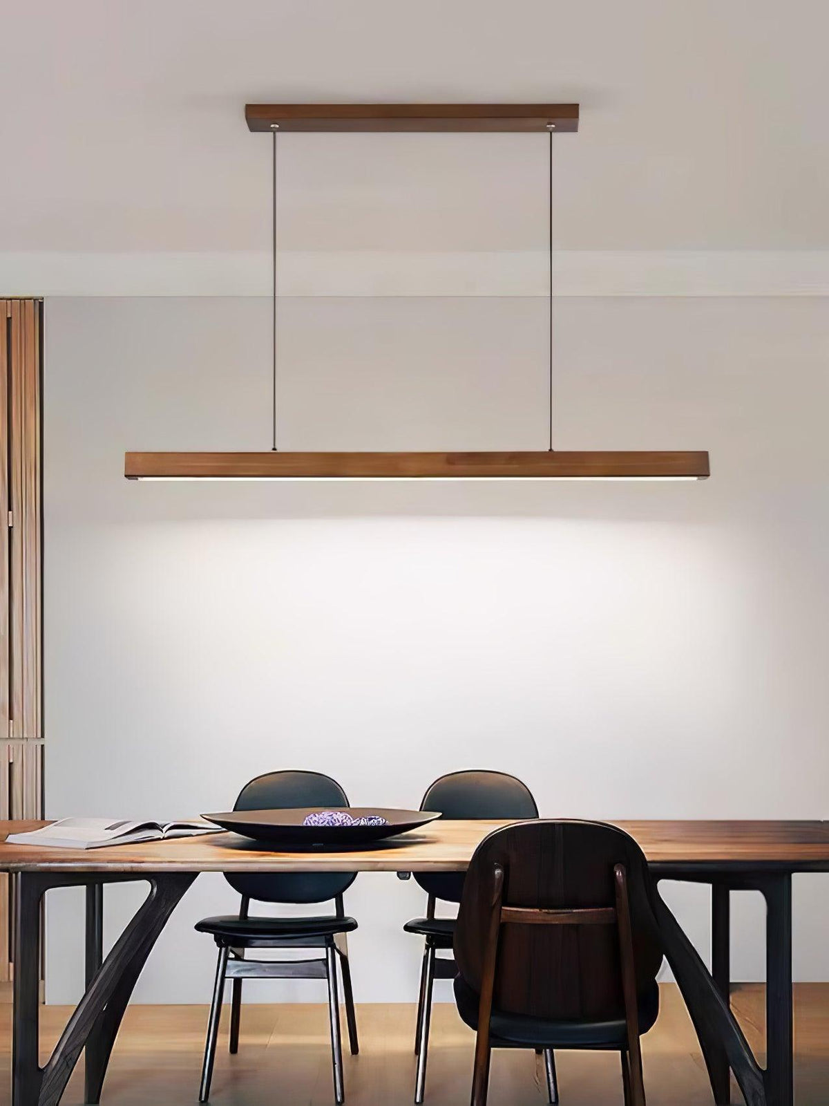 Aro Linear Wooden Pendant Light