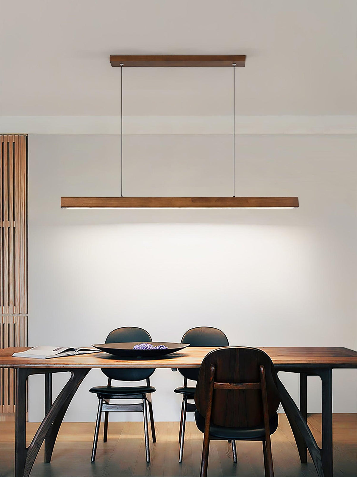 Aro Linear Wooden Pendant Light