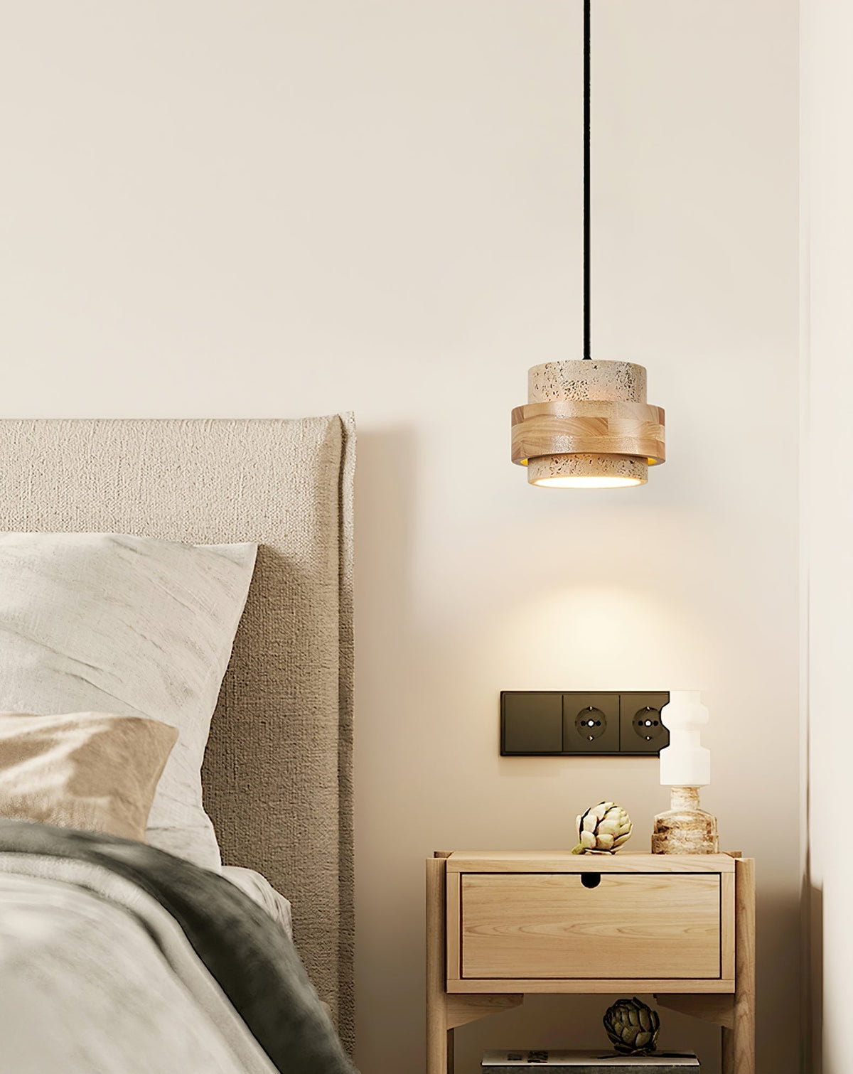 Reribut Pendant Light Travertine