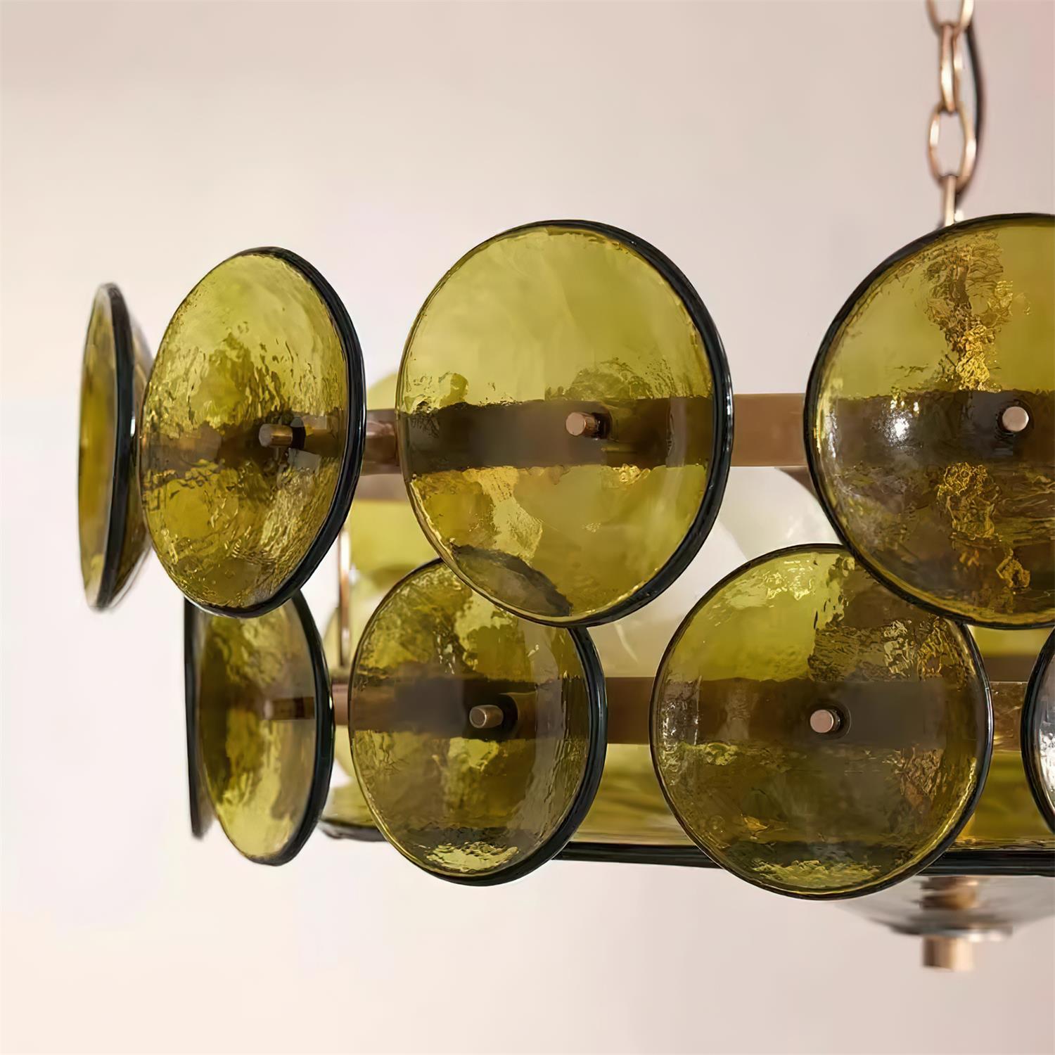 Ventilo Amber Glass Chandelier
