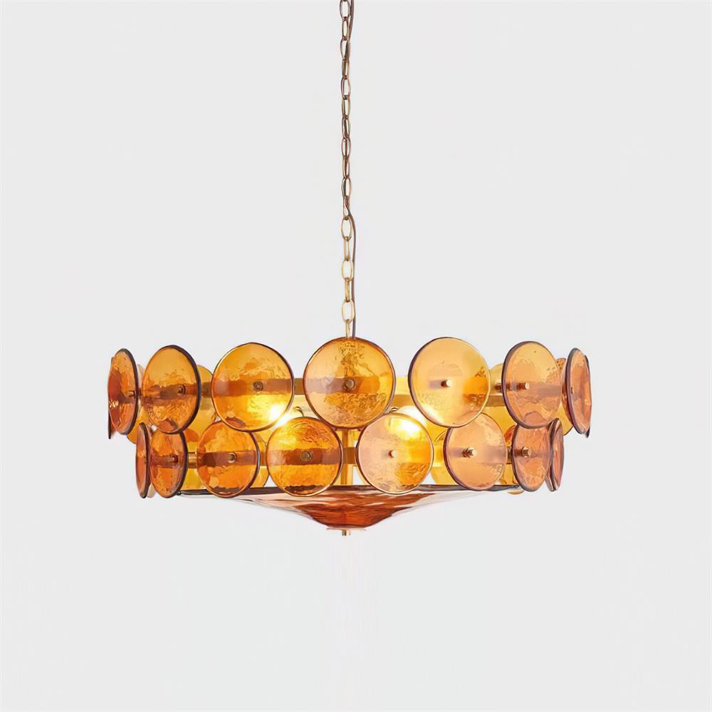 Ventilo Amber Glass Chandelier