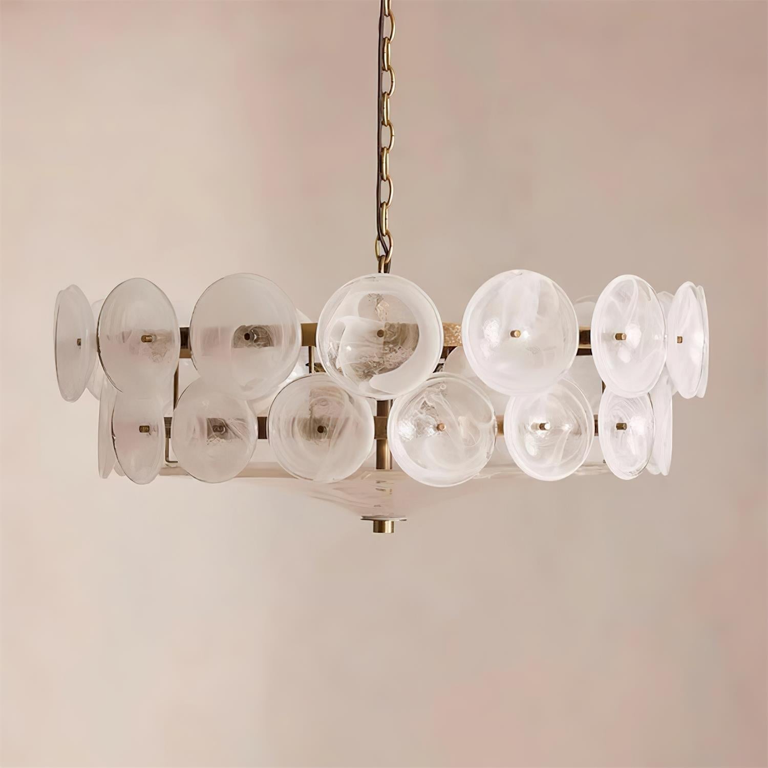 Ventilo Amber Glass Chandelier