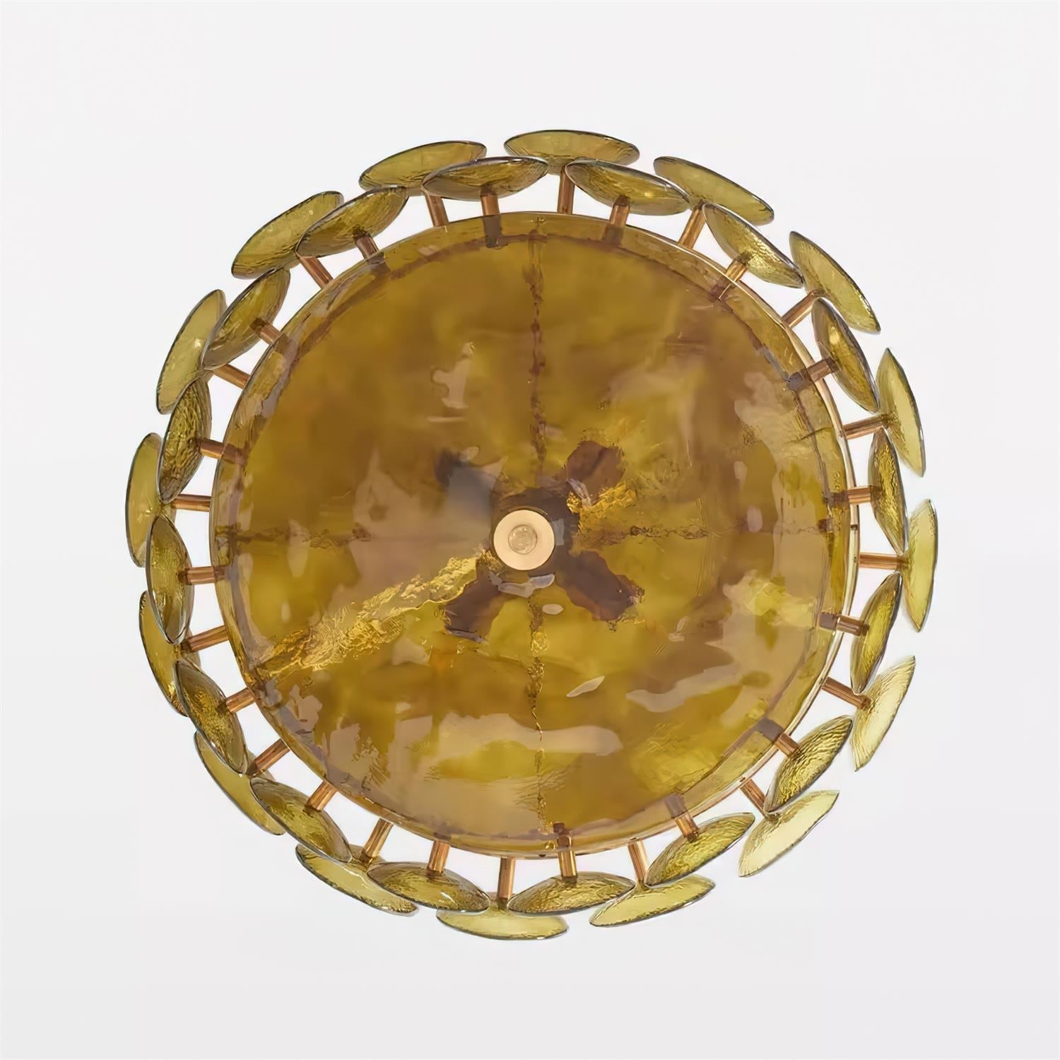 Ventilo Amber Glass Chandelier