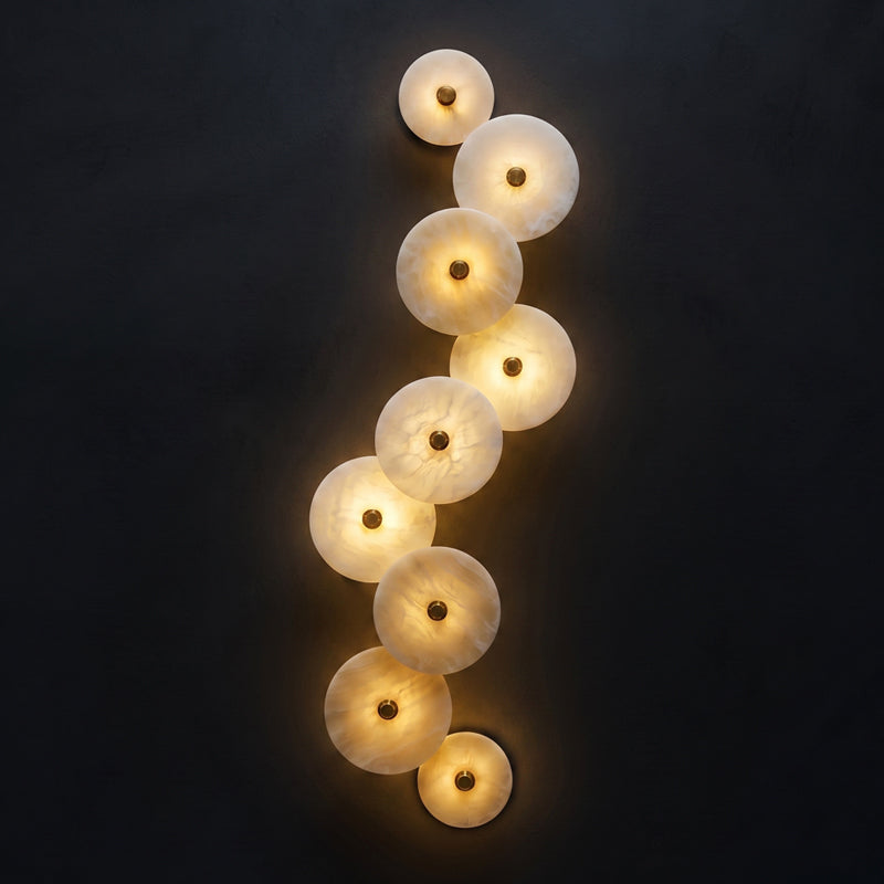 Lotus Alabaster Wall Sconce
