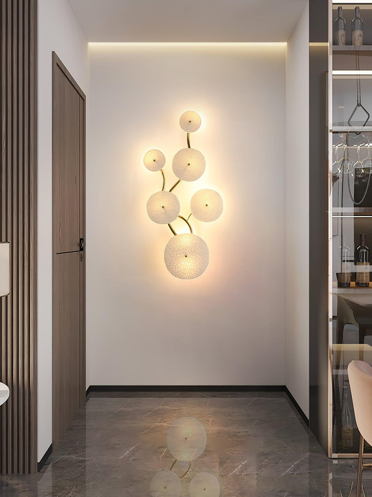 Jesse Elegance Nordic Art Petal Wall Lamp