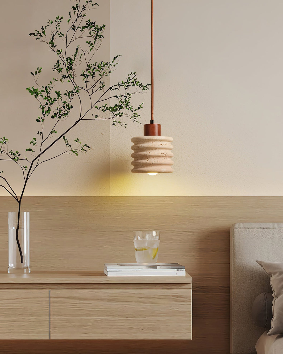 Burlat  Pendant Light  Travertine
