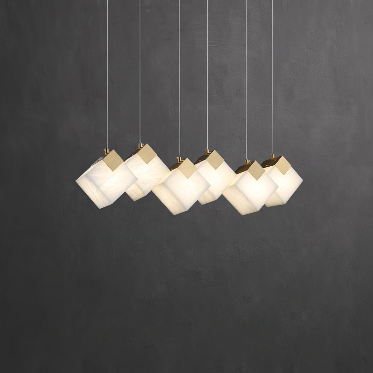 Vevariel Linear Alabaster Pendant Light