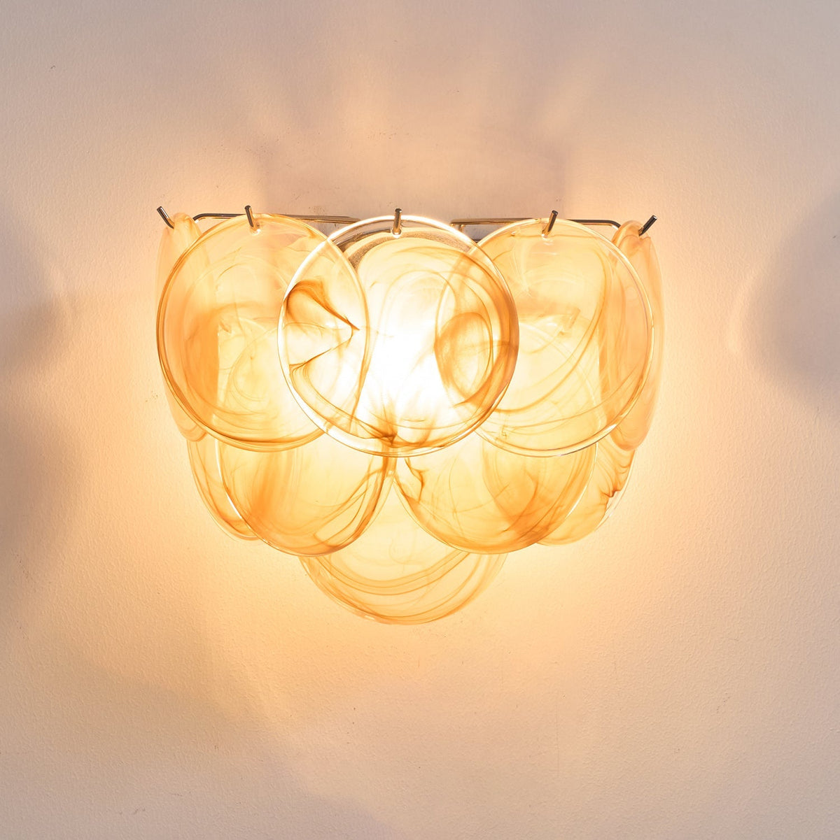 Orlaridge Disc Glass Indoor Wall Light