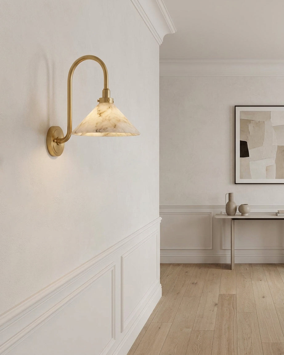 Albanella Alabaster Wall Sconce