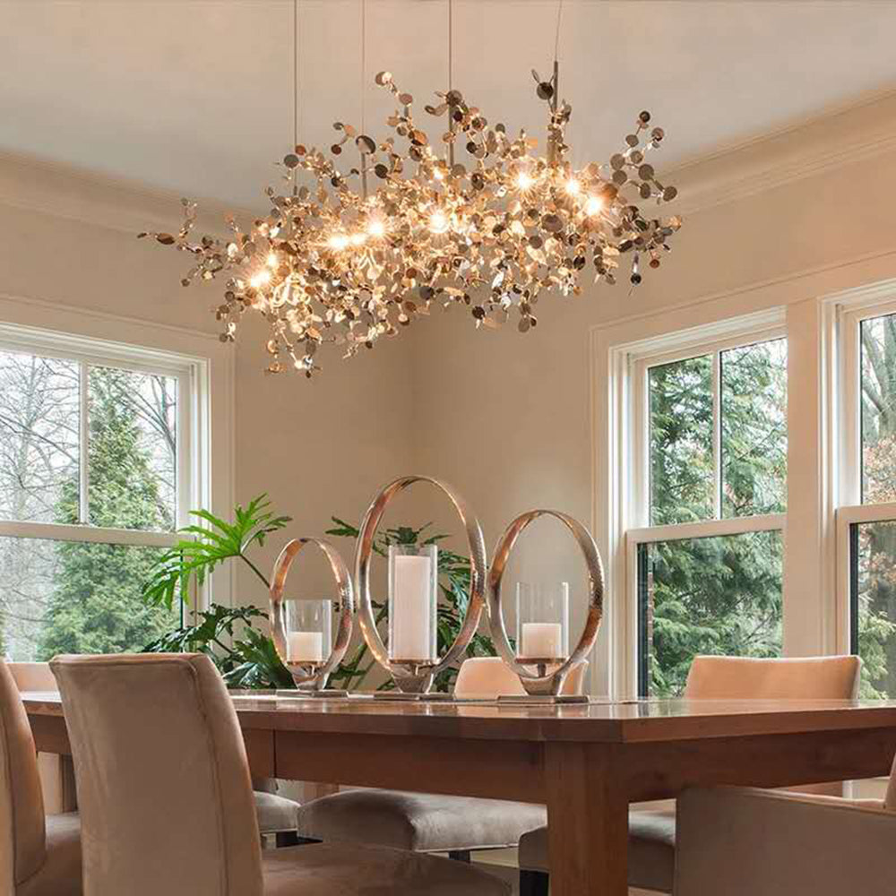 Tokumik Artsy Classy Cluster Fireworks Pendant Light, Stainless steel