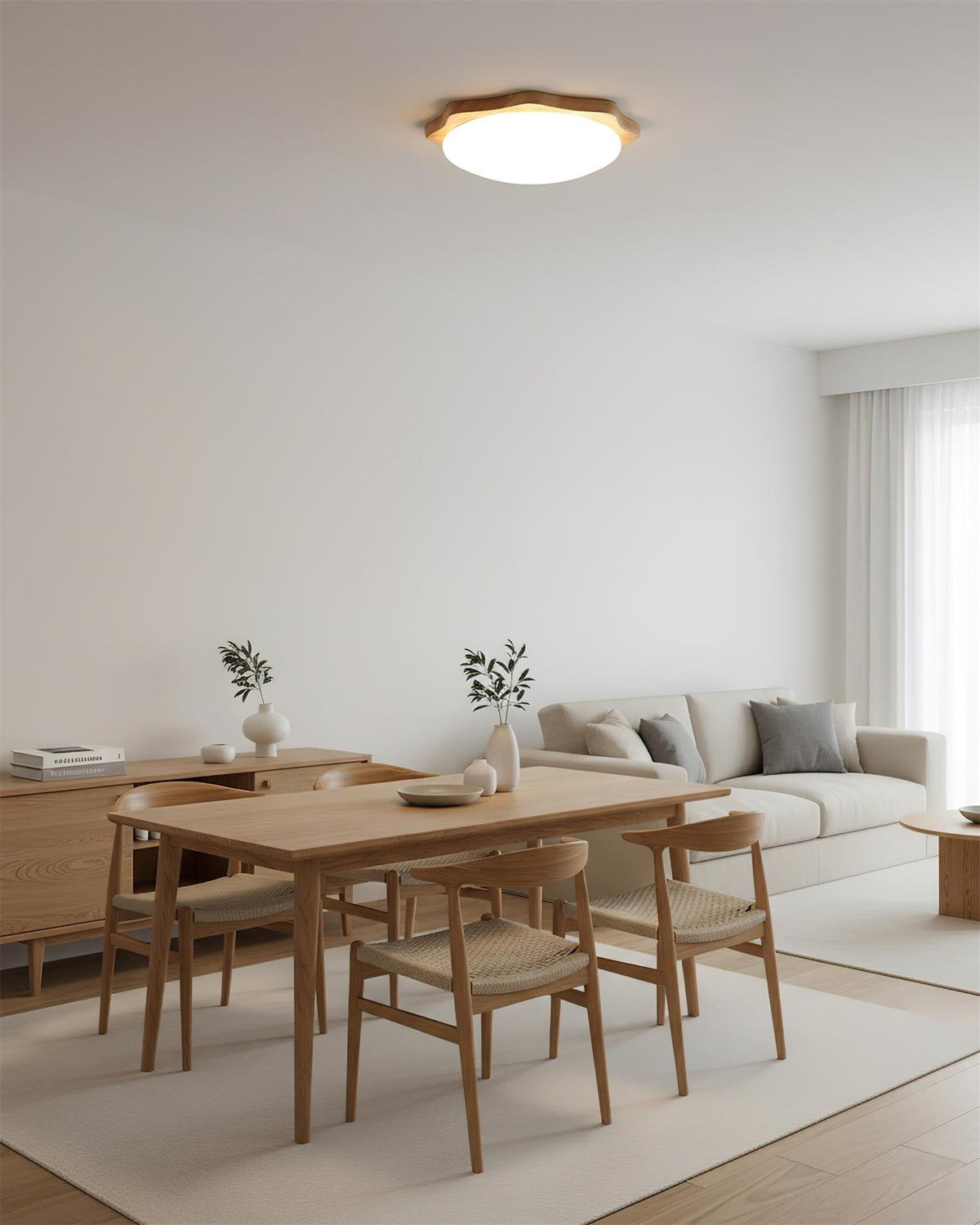 Rinaeria Wood Ceiling Lamp
