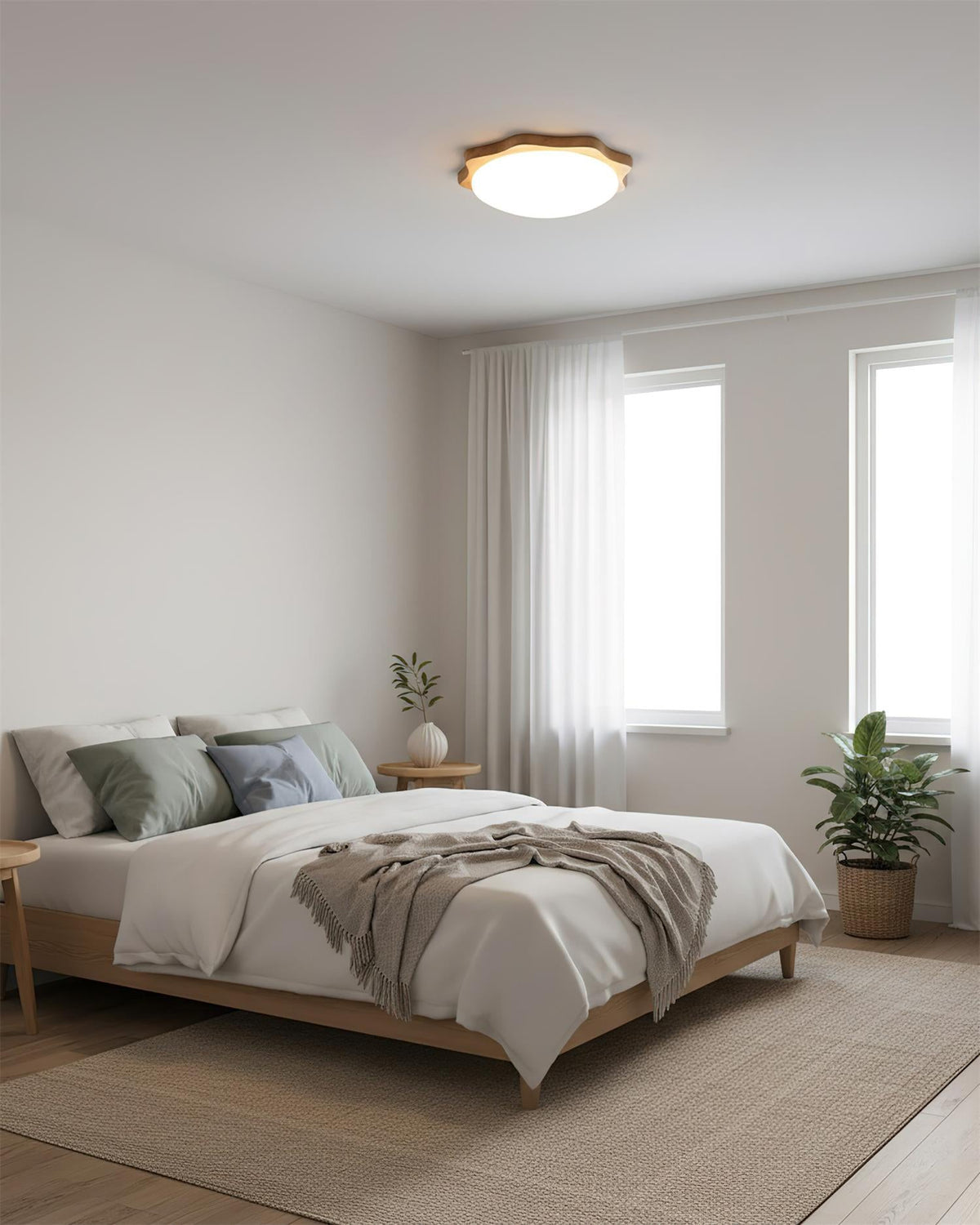 Rinaeria Wood Ceiling Lamp