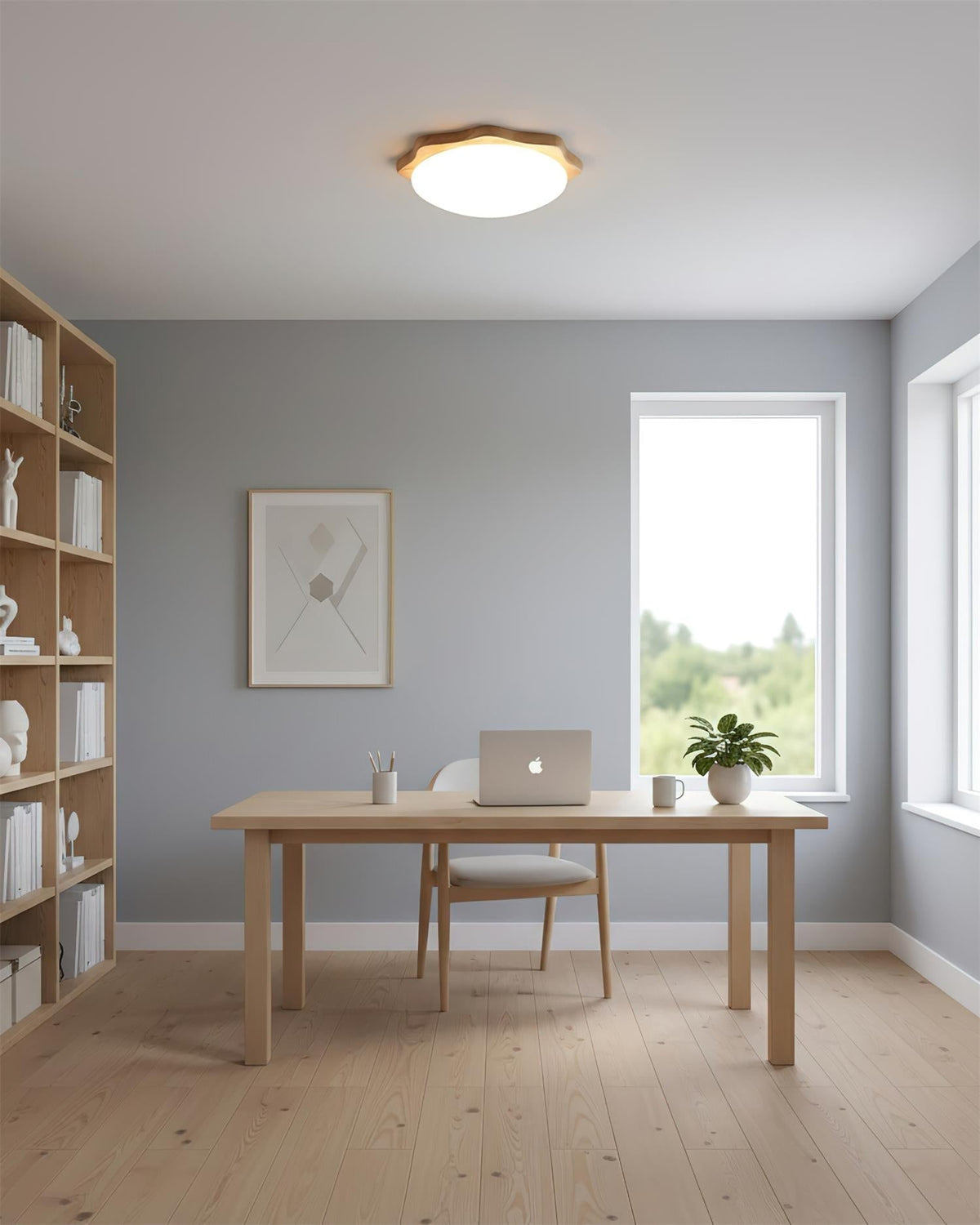 Rinaeria Wood Ceiling Lamp
