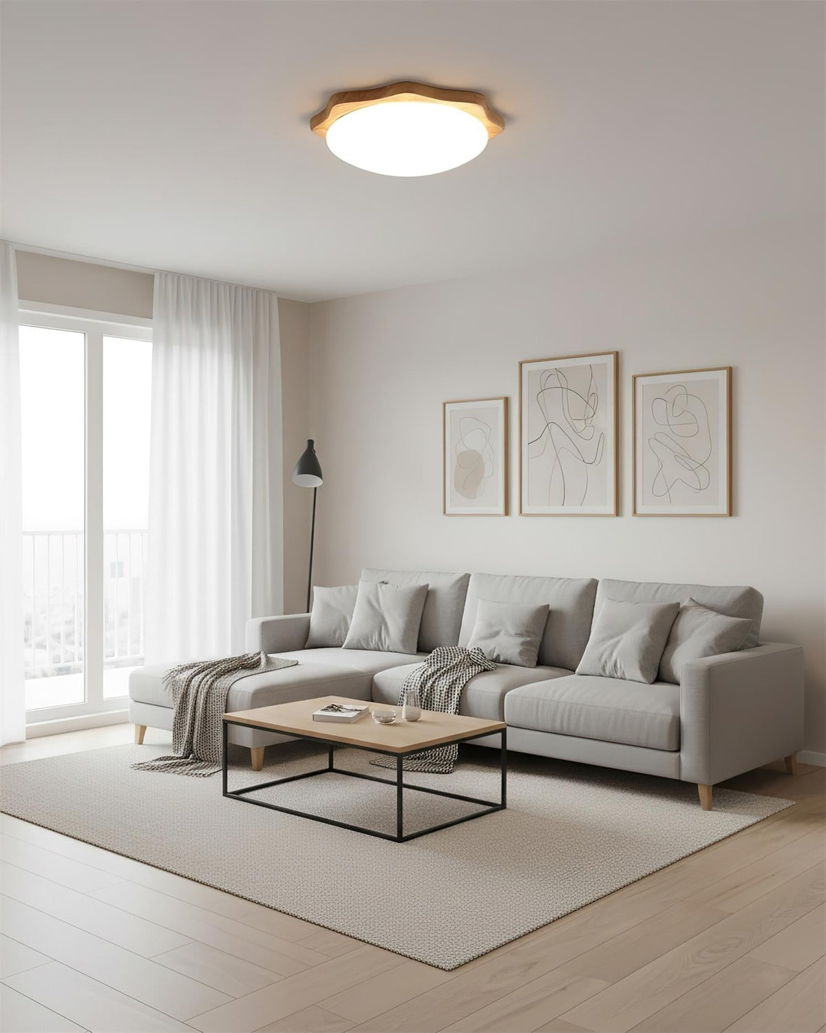Rinaeria Wood Ceiling Lamp