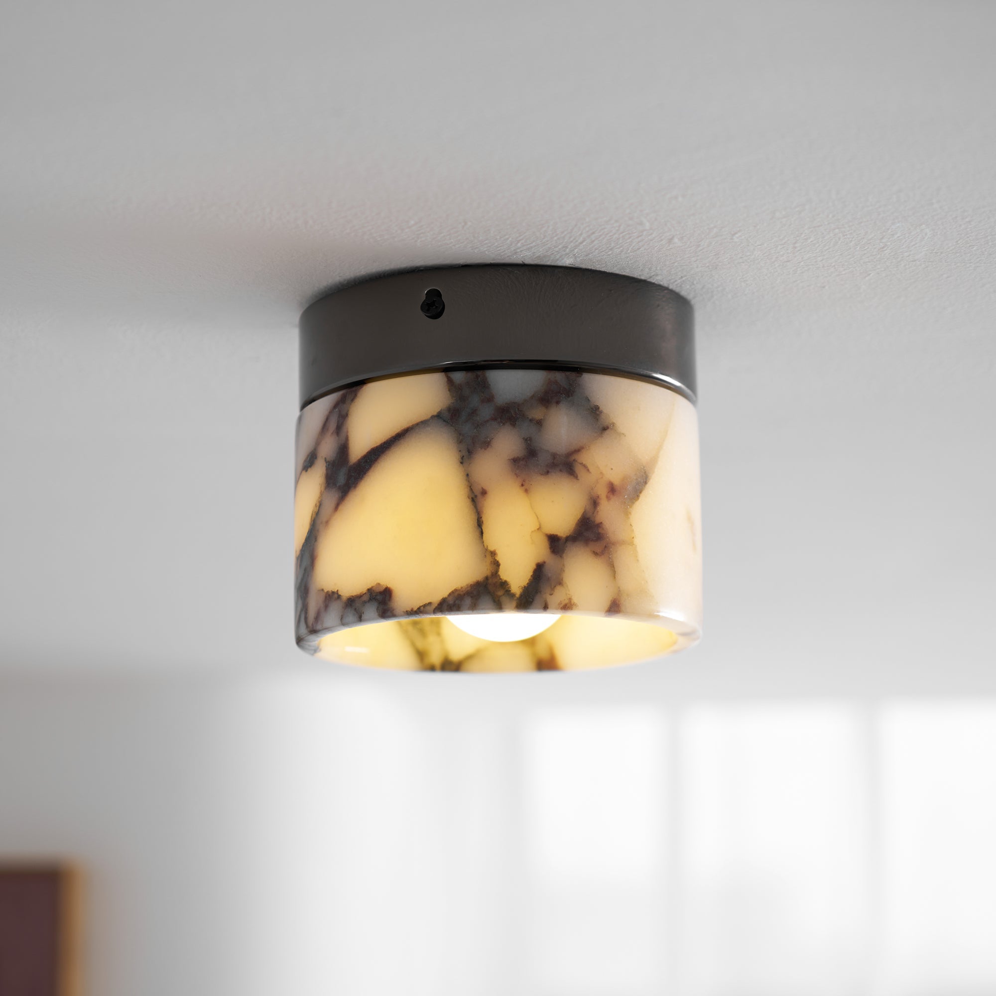 Ivinir Round Marble Ceiling Lamp