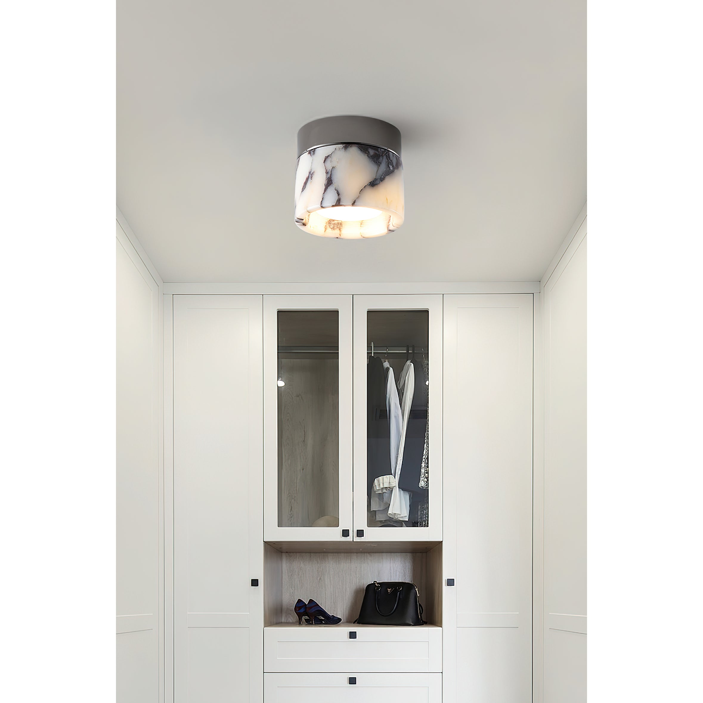 Ivinir Round Marble Ceiling Lamp