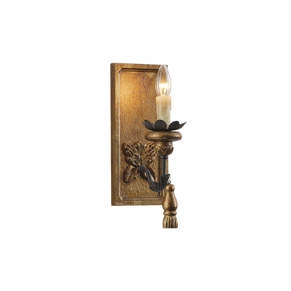 Lydorira Vintage Elegance Wood Wall Lamp