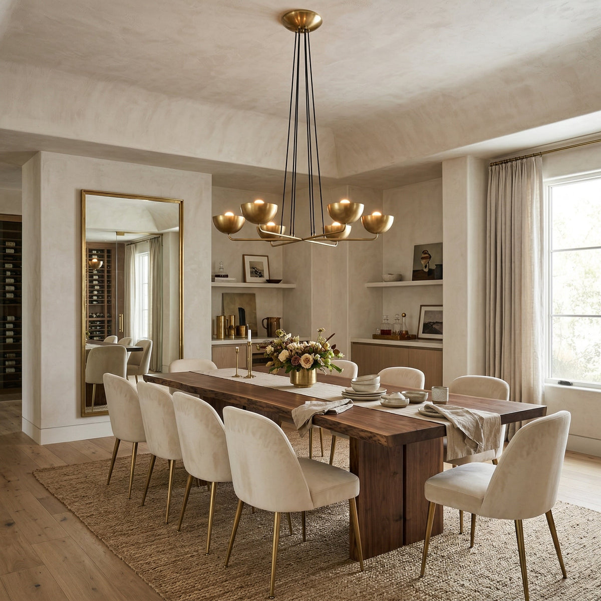 Axiom Brass Chandelier