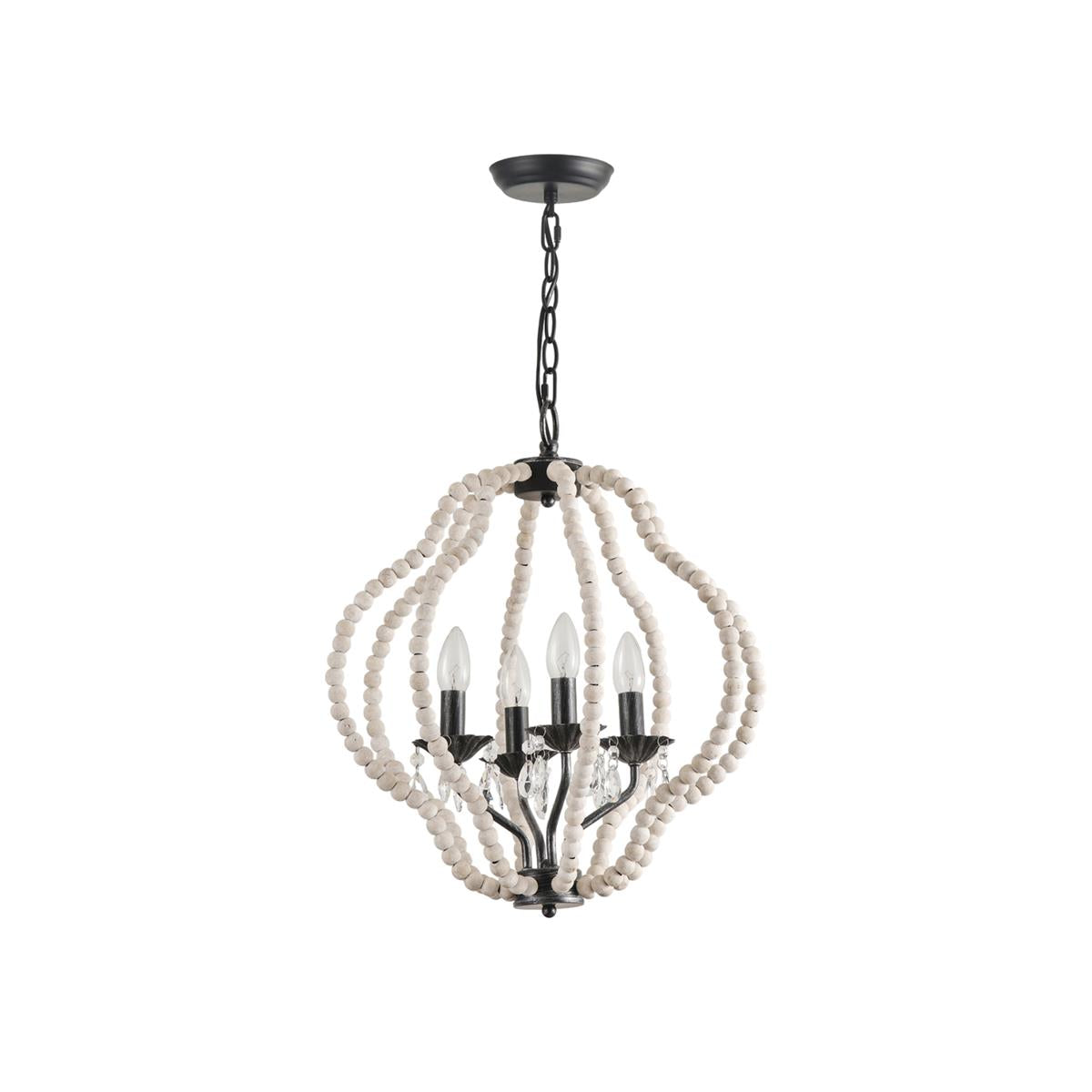 Elvorian Wood Crystal Chandelier
