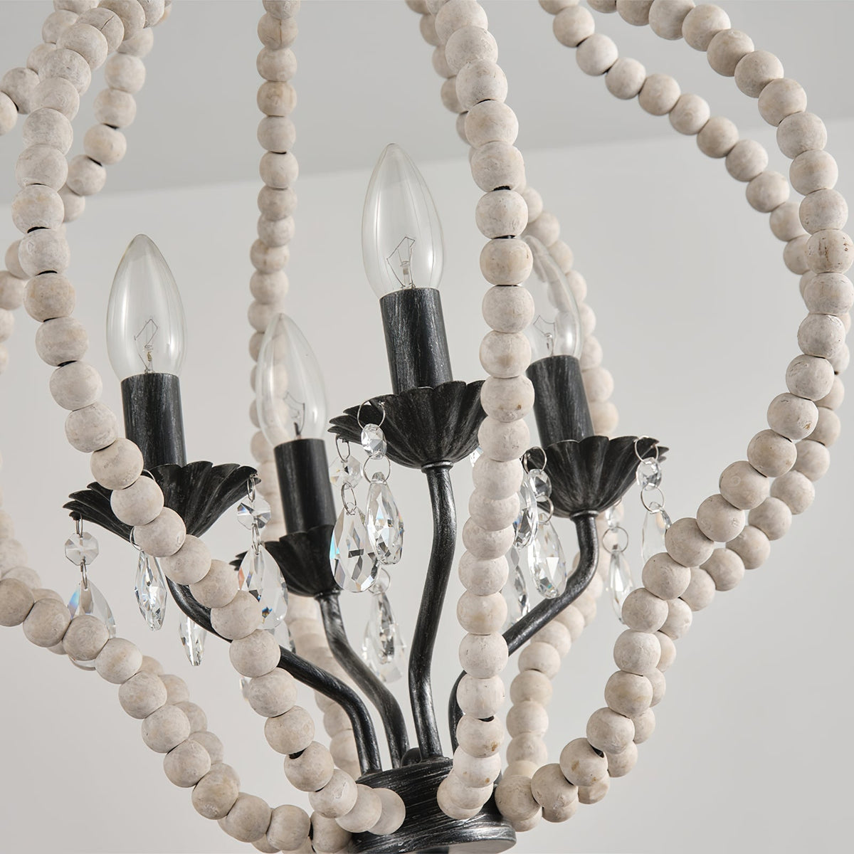 Elvorian Wood Crystal Chandelier
