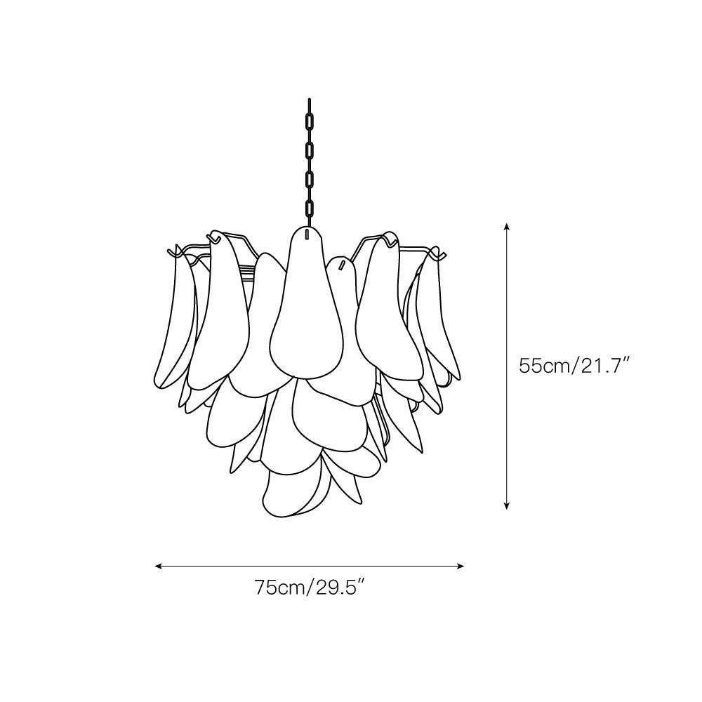 Liorinena Postmodern Luxury Glass Chandelier