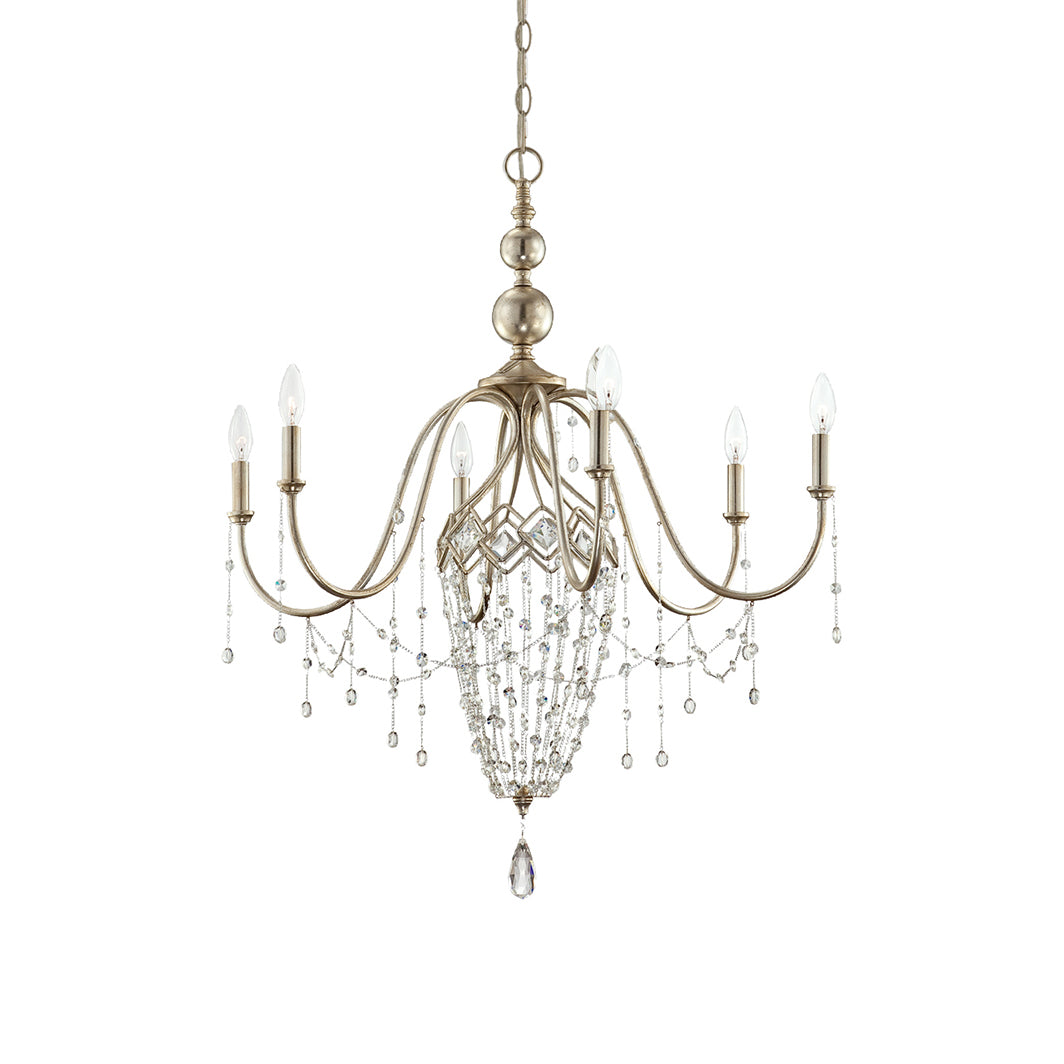 Cyriira Postmodern Luxury Brass Crystal Chandelier