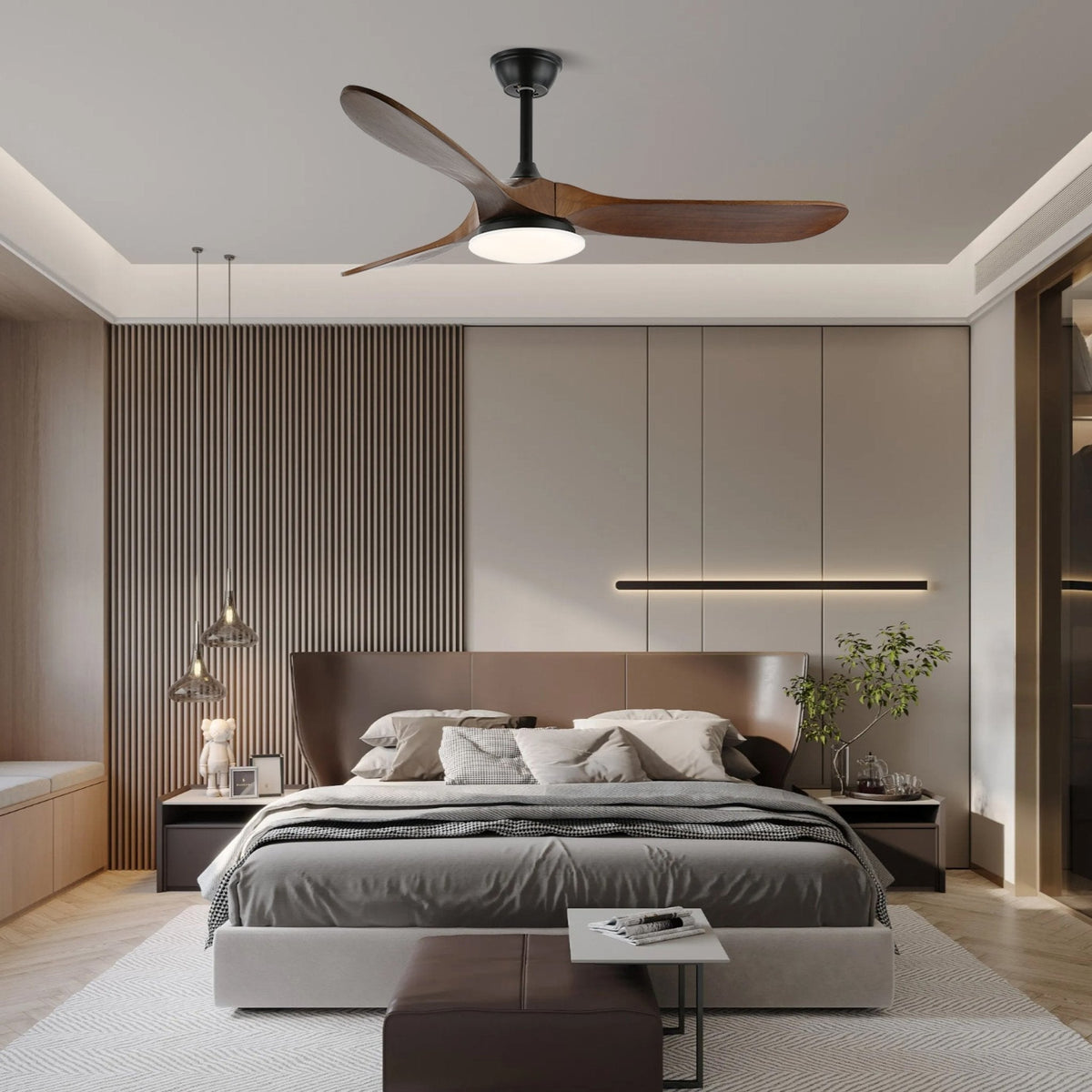 Oriken Minimalist Ceiling Fan Light