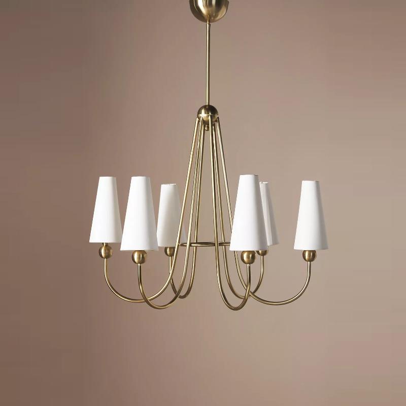 Serinian Vintage Industrial Fabric Chandelier