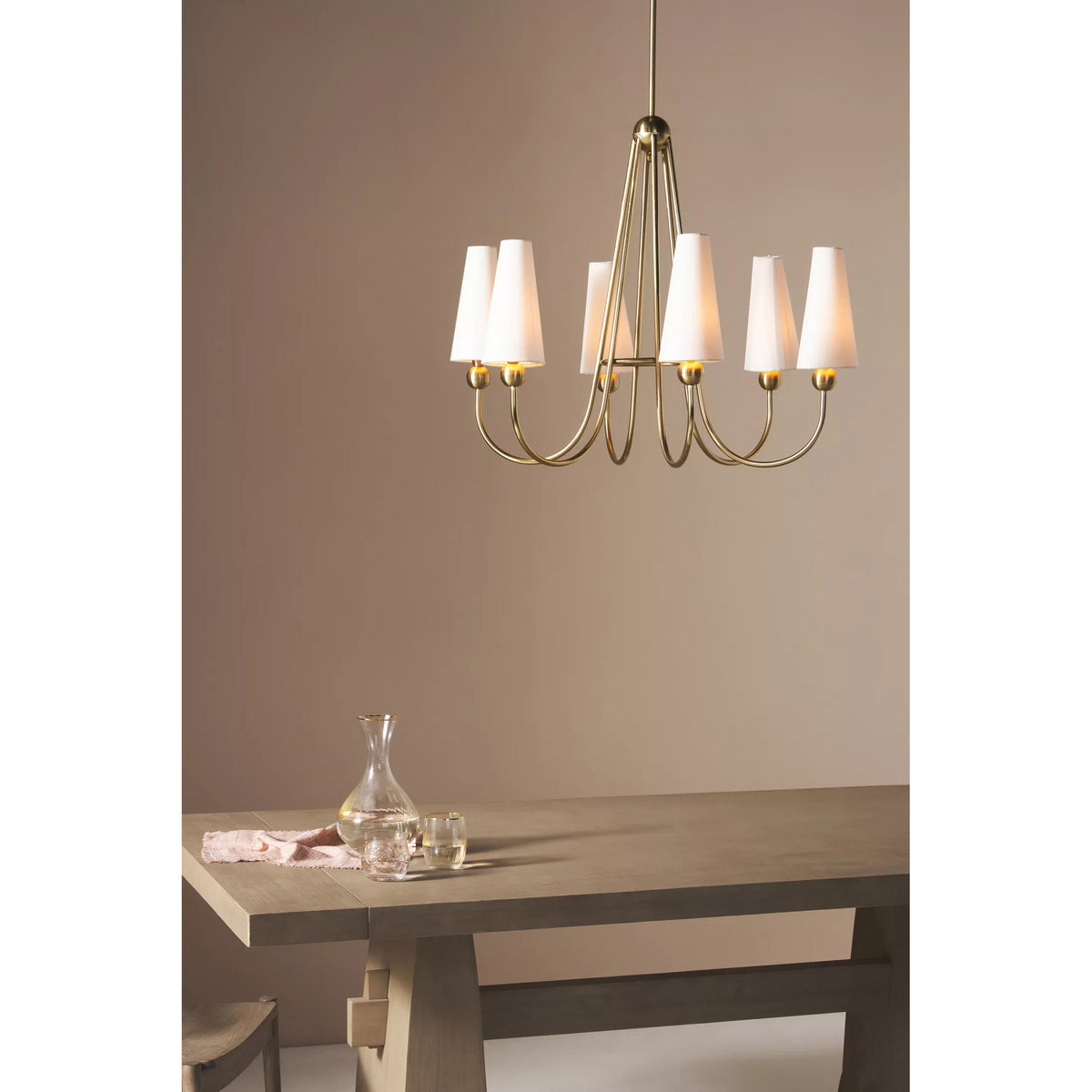 Serinian Vintage Industrial Fabric Chandelier