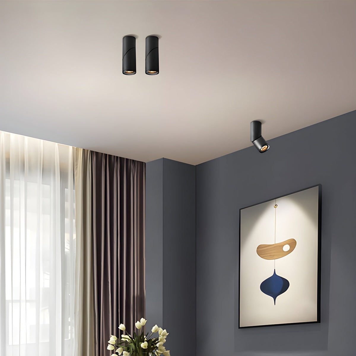 Ivinir Modern Minimalist Pivot Surface Downlight Ceiling lamp
