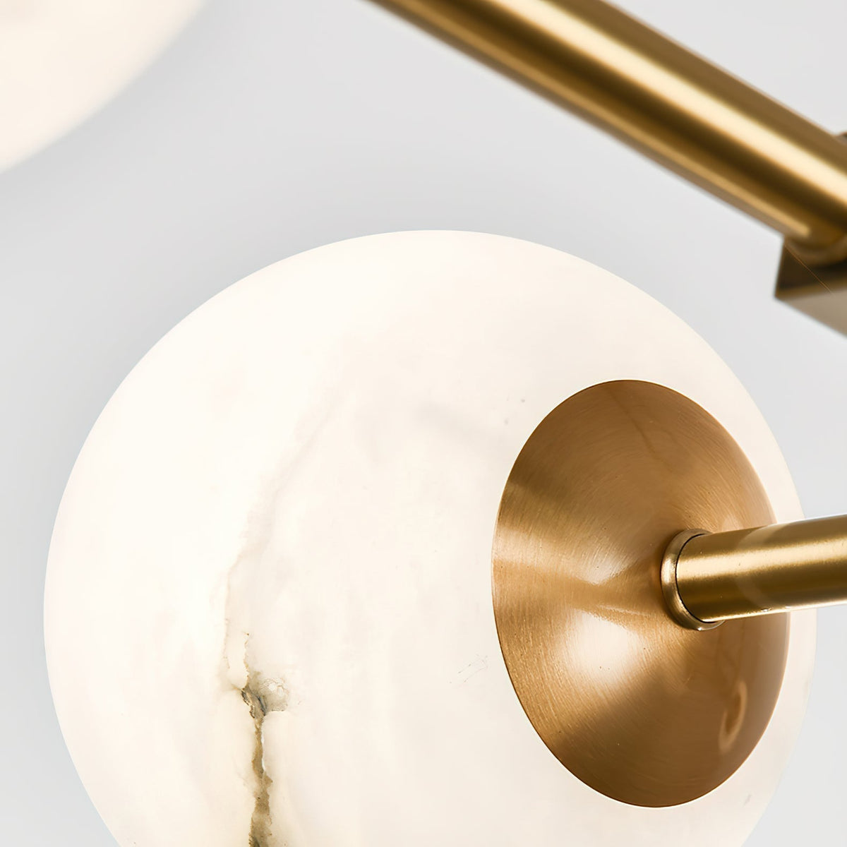 Alborira Nordic Brass Alabaster Chandelier