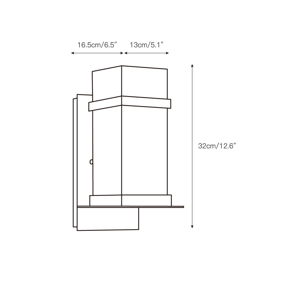 Velueria Outdoor Glass Wall Light
