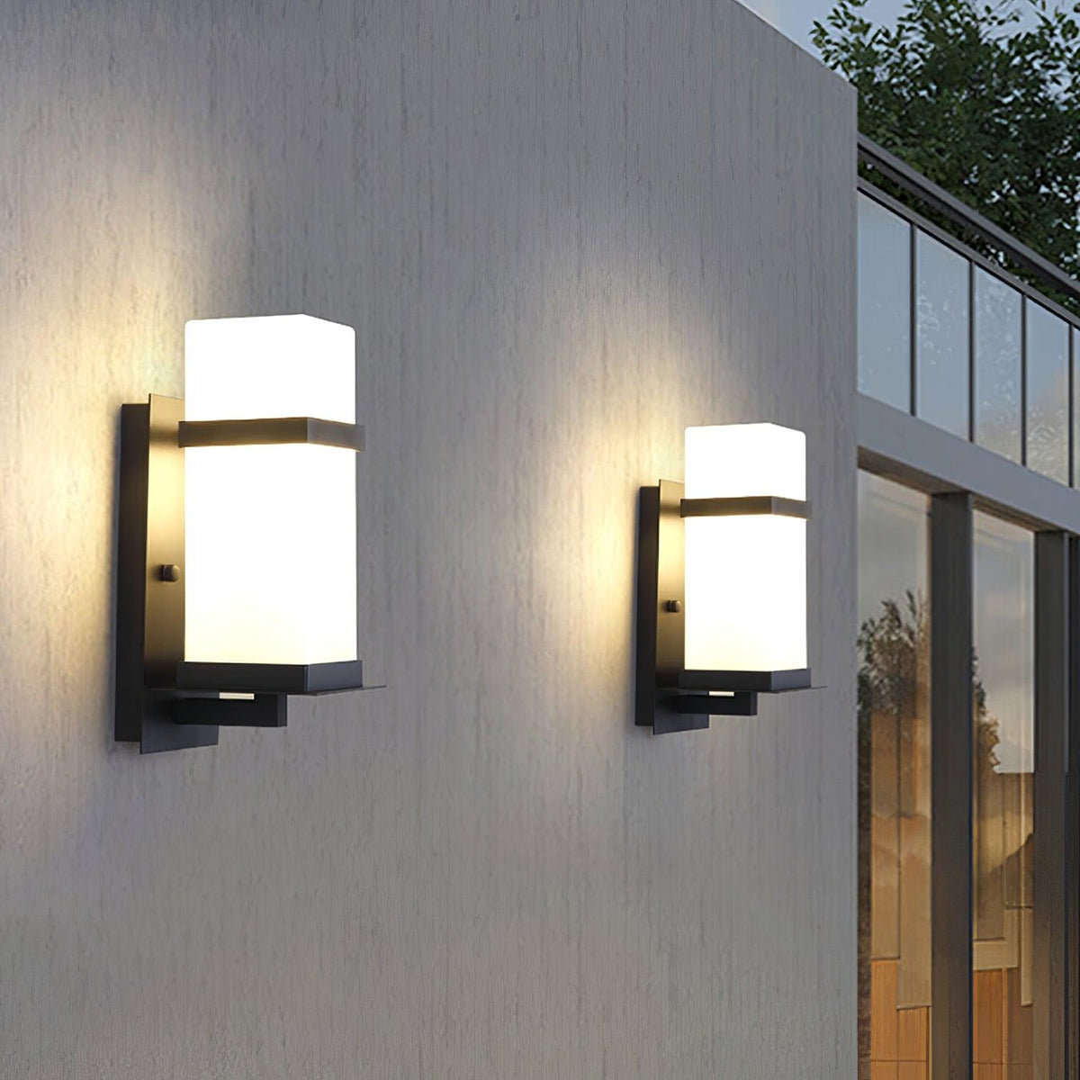 Velueria Outdoor Glass Wall Light
