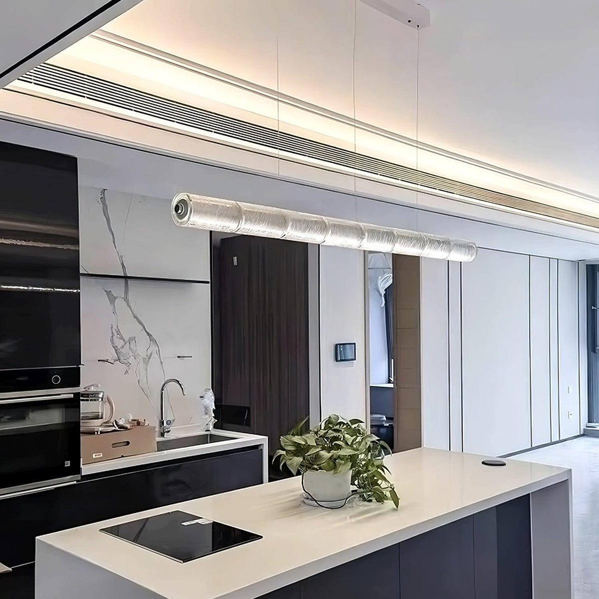 Karoa Glass Linear Pendant Light