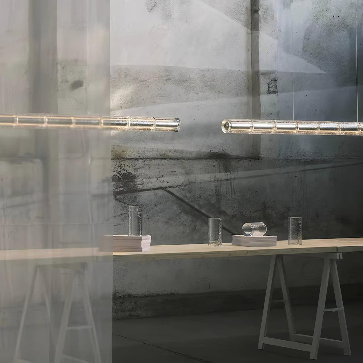 Karoa Glass Linear Pendant Light