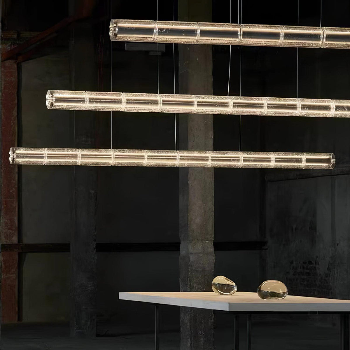 Karoa Glass Linear Pendant Light